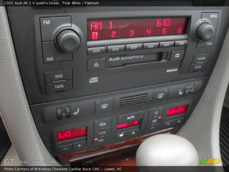 Polar White / Platinum 2003 Audi A6 3.0 quattro Sedan