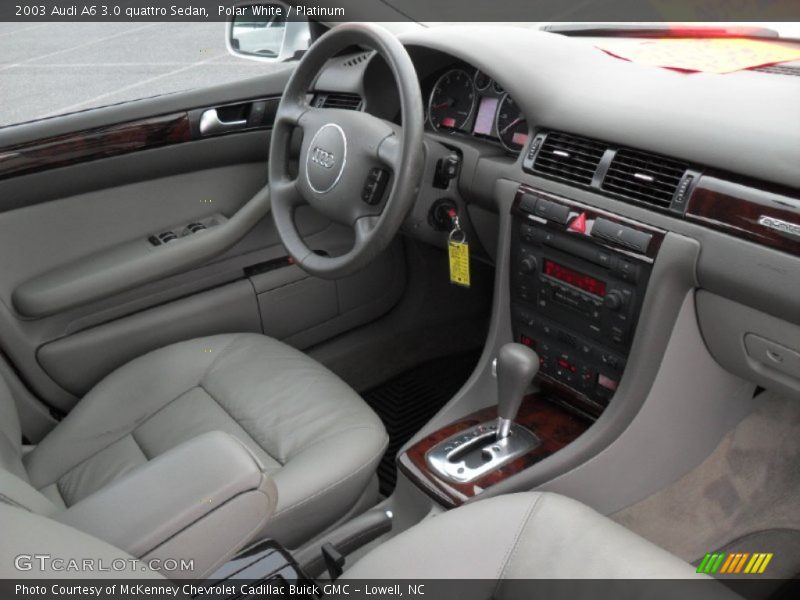 Polar White / Platinum 2003 Audi A6 3.0 quattro Sedan