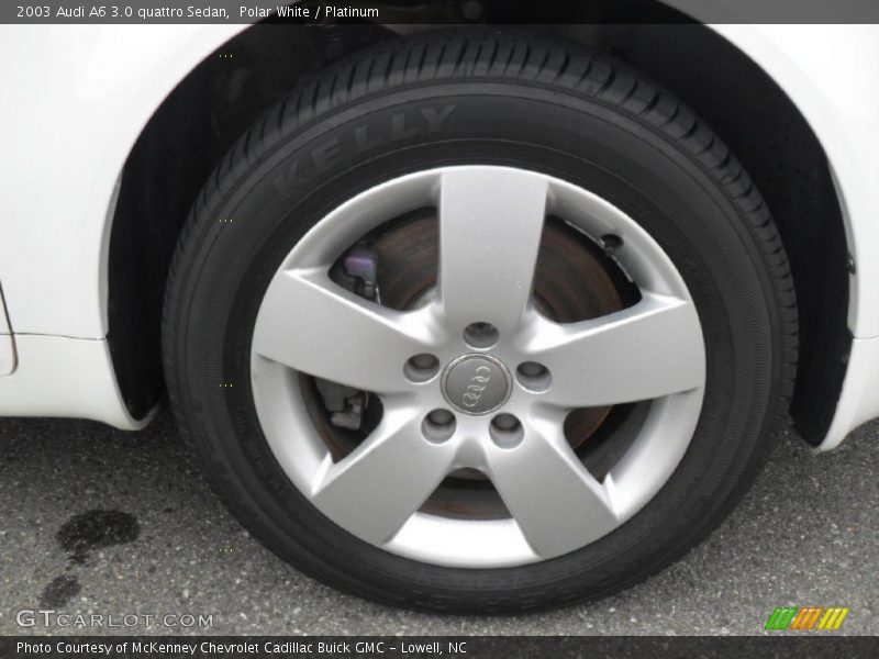Polar White / Platinum 2003 Audi A6 3.0 quattro Sedan