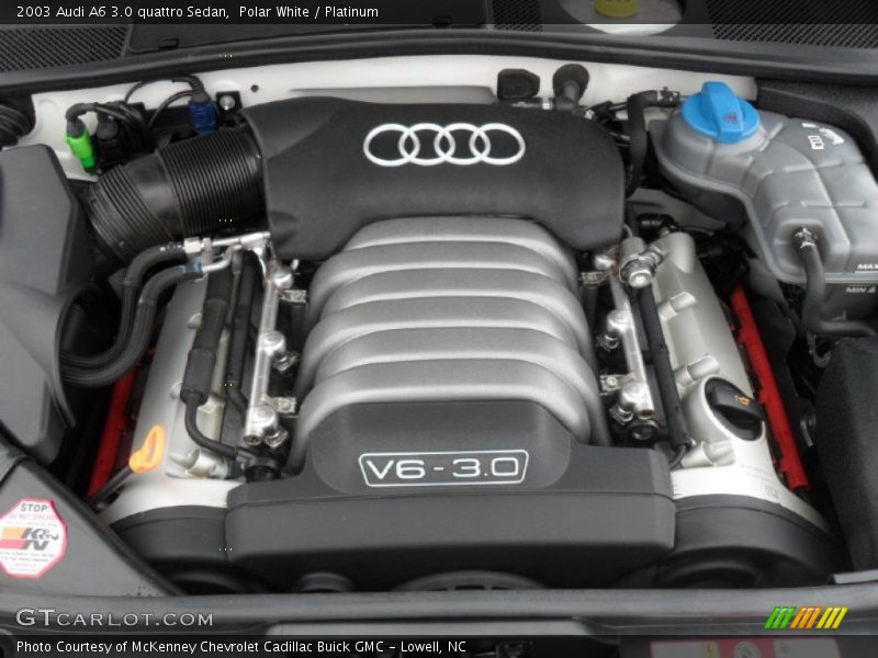 Polar White / Platinum 2003 Audi A6 3.0 quattro Sedan