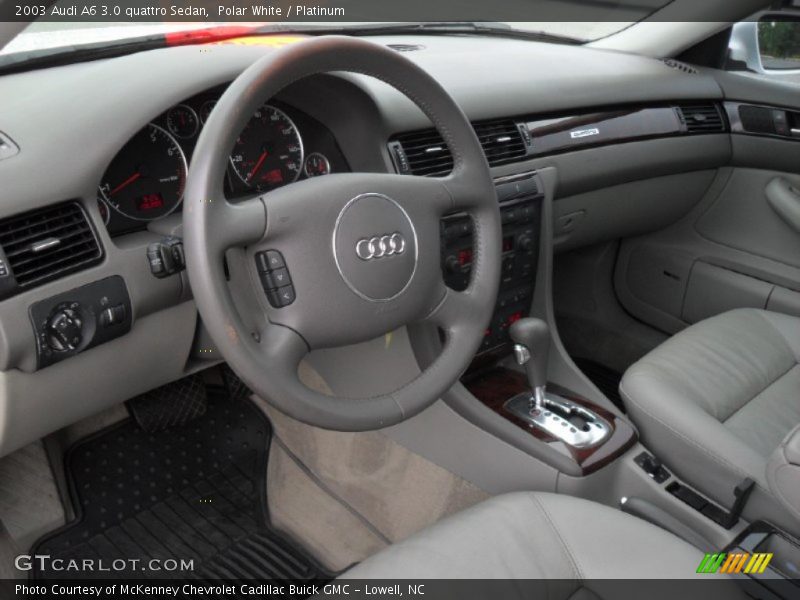 Polar White / Platinum 2003 Audi A6 3.0 quattro Sedan