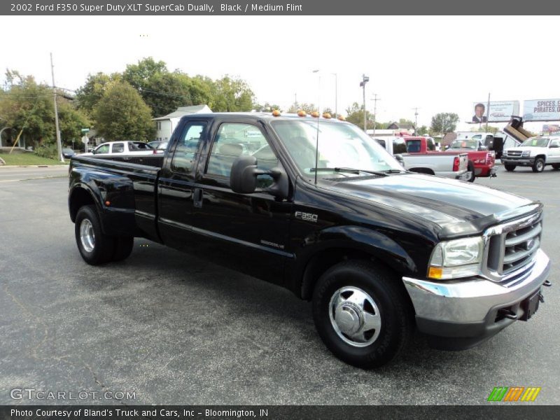 Black / Medium Flint 2002 Ford F350 Super Duty XLT SuperCab Dually