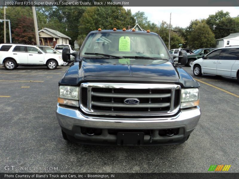 Black / Medium Flint 2002 Ford F350 Super Duty XLT SuperCab Dually