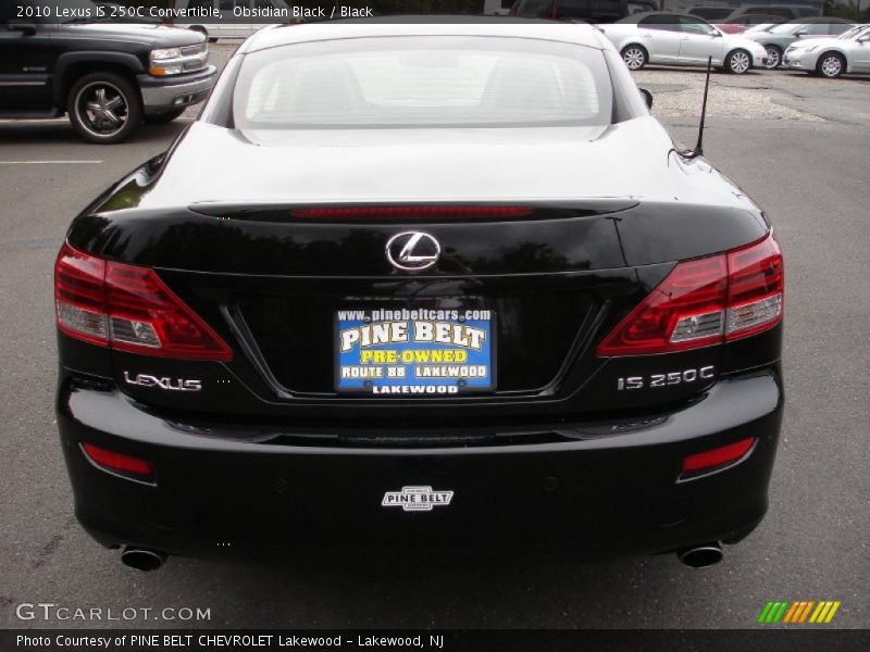 Obsidian Black / Black 2010 Lexus IS 250C Convertible