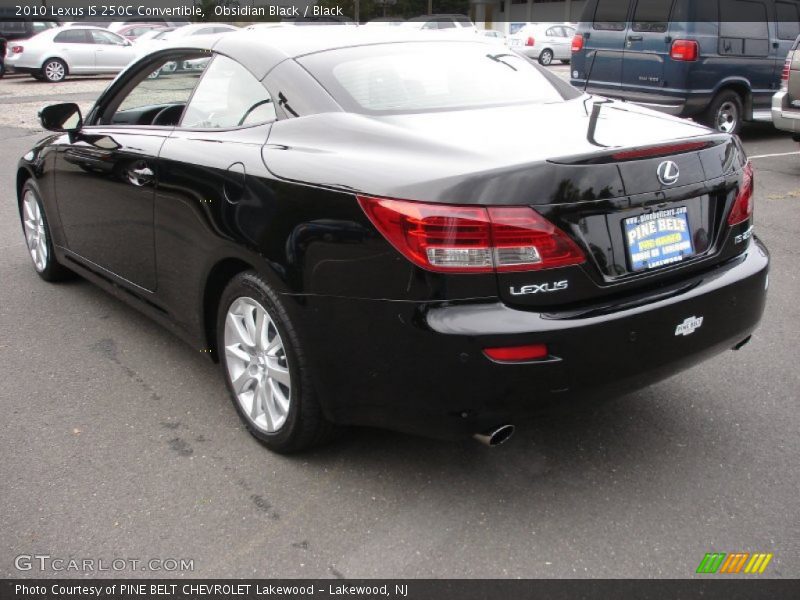 Obsidian Black / Black 2010 Lexus IS 250C Convertible