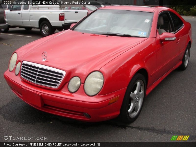 Magma Red / Oyster 2002 Mercedes-Benz CLK 430 Coupe