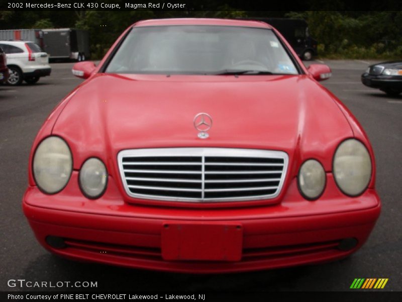 Magma Red / Oyster 2002 Mercedes-Benz CLK 430 Coupe
