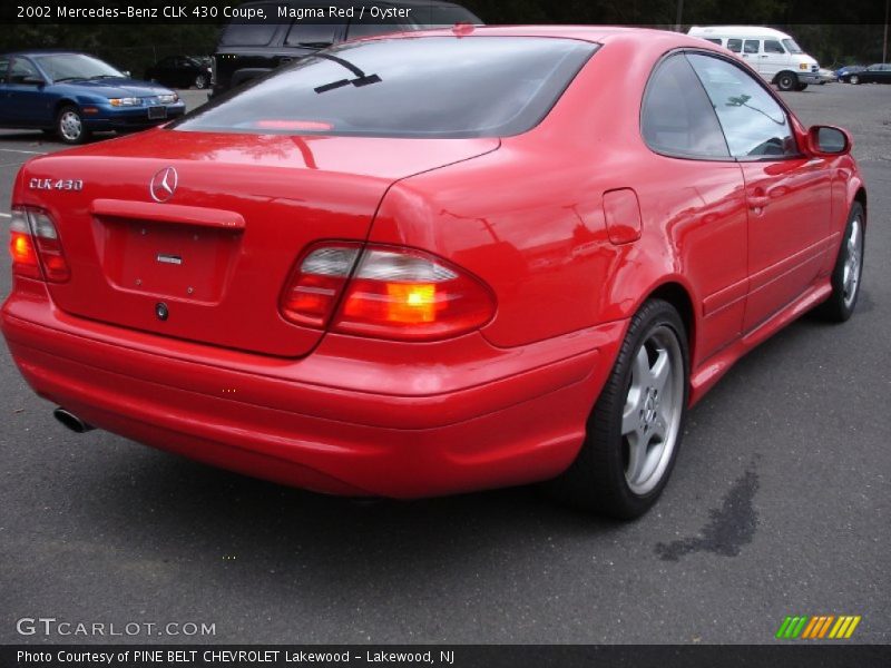 Magma Red / Oyster 2002 Mercedes-Benz CLK 430 Coupe