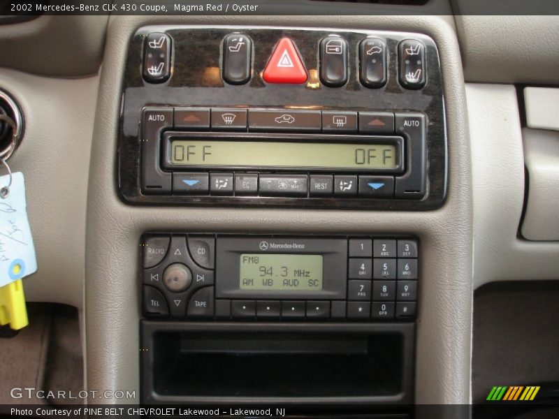 Controls of 2002 CLK 430 Coupe
