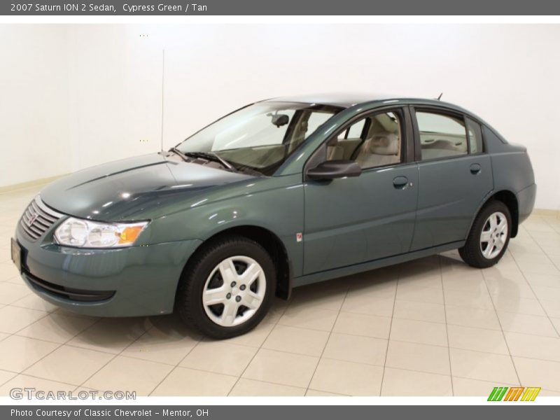 Cypress Green / Tan 2007 Saturn ION 2 Sedan