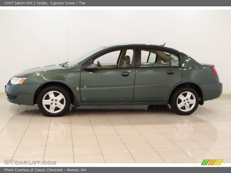 Cypress Green / Tan 2007 Saturn ION 2 Sedan