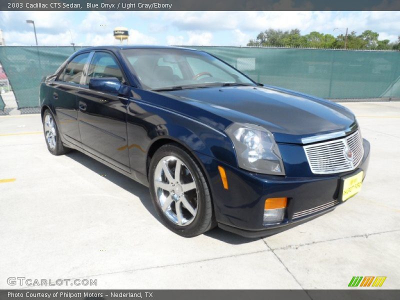 Blue Onyx / Light Gray/Ebony 2003 Cadillac CTS Sedan