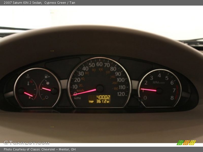 Cypress Green / Tan 2007 Saturn ION 2 Sedan