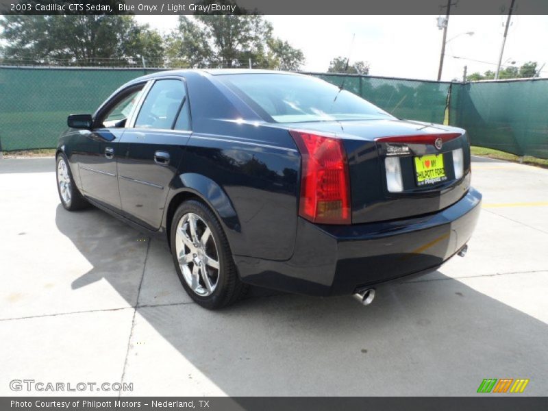 Blue Onyx / Light Gray/Ebony 2003 Cadillac CTS Sedan