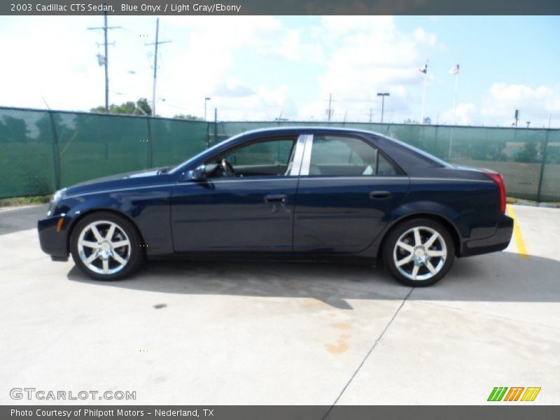 Blue Onyx / Light Gray/Ebony 2003 Cadillac CTS Sedan