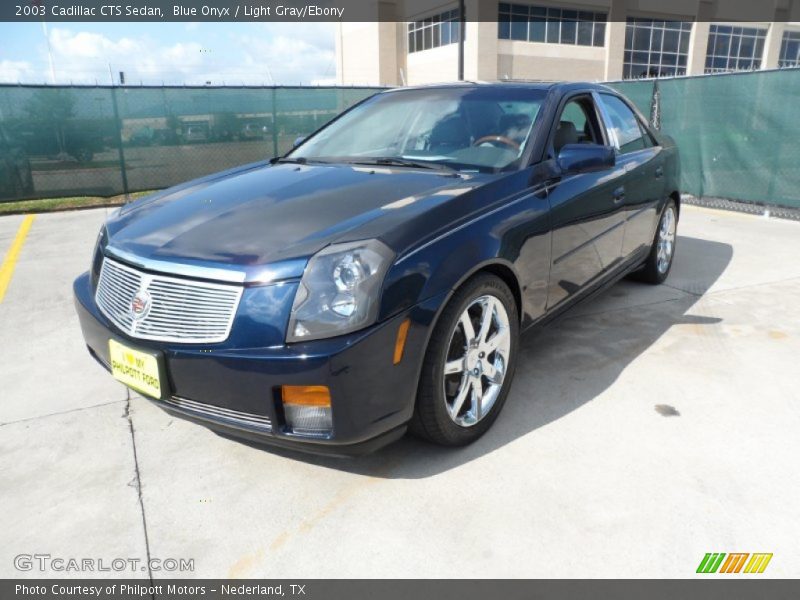 Blue Onyx / Light Gray/Ebony 2003 Cadillac CTS Sedan