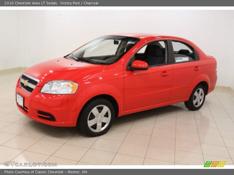 Victory Red / Charcoal 2010 Chevrolet Aveo LT Sedan