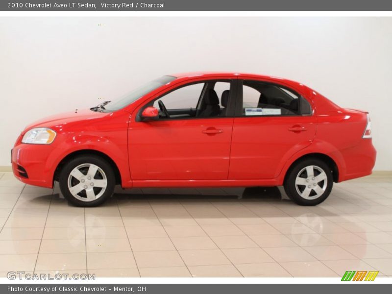 Victory Red / Charcoal 2010 Chevrolet Aveo LT Sedan