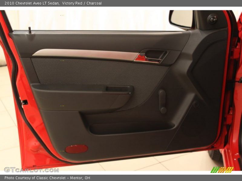 Victory Red / Charcoal 2010 Chevrolet Aveo LT Sedan