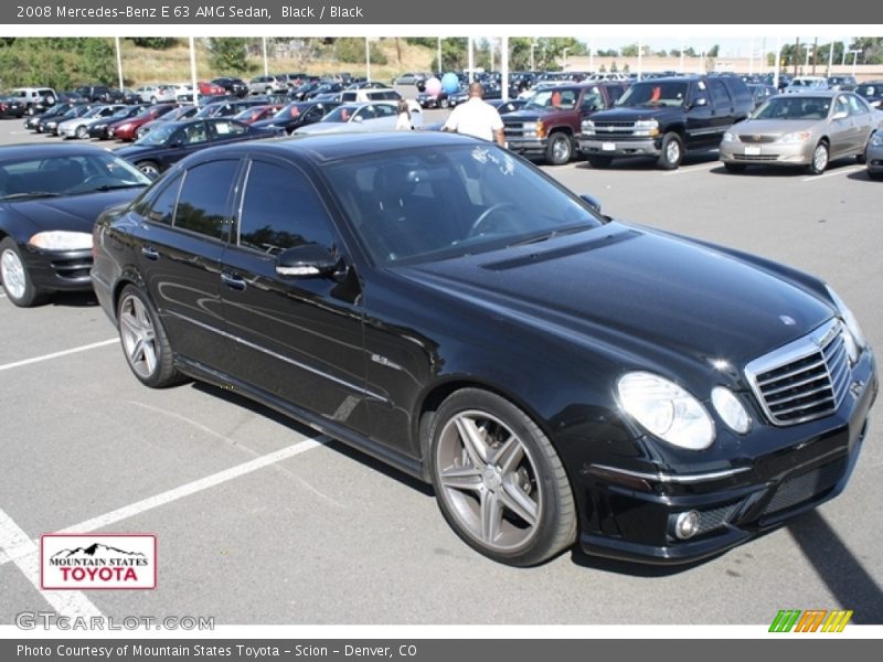 Black / Black 2008 Mercedes-Benz E 63 AMG Sedan