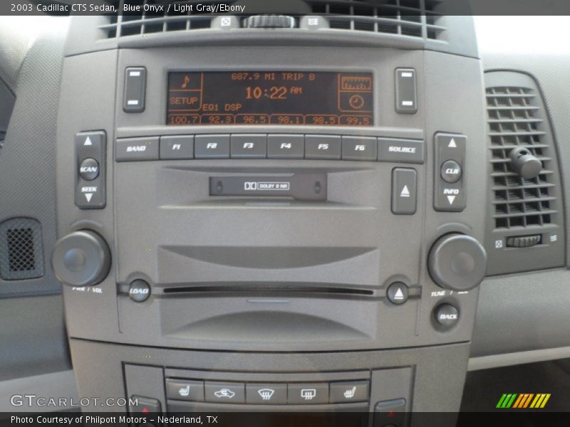 Blue Onyx / Light Gray/Ebony 2003 Cadillac CTS Sedan