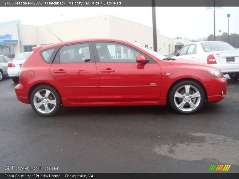 Velocity Red Mica / Black/Red 2005 Mazda MAZDA3 s Hatchback