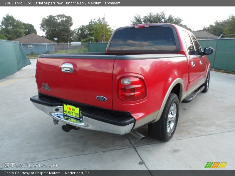 Bright Red / Medium Parchment 2001 Ford F150 Lariat SuperCrew