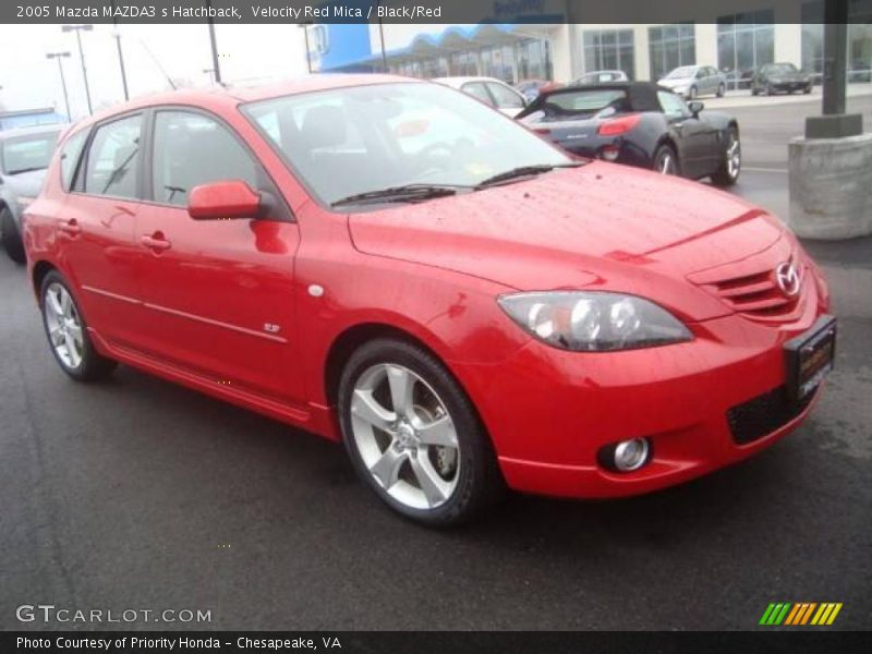 Velocity Red Mica / Black/Red 2005 Mazda MAZDA3 s Hatchback