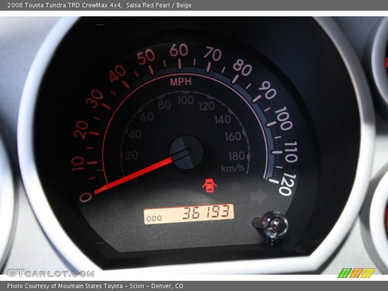 Salsa Red Pearl / Beige 2008 Toyota Tundra TRD CrewMax 4x4