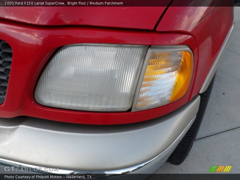 Bright Red / Medium Parchment 2001 Ford F150 Lariat SuperCrew