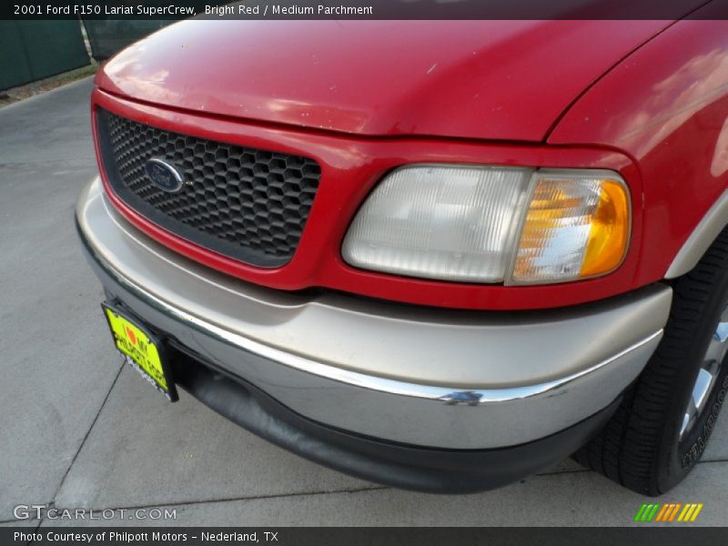 Bright Red / Medium Parchment 2001 Ford F150 Lariat SuperCrew