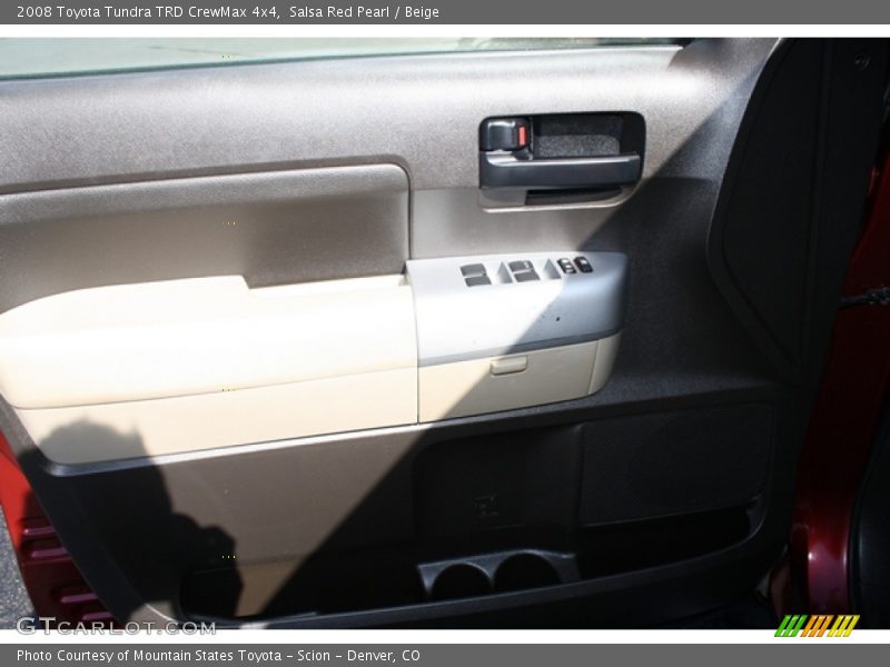 Salsa Red Pearl / Beige 2008 Toyota Tundra TRD CrewMax 4x4