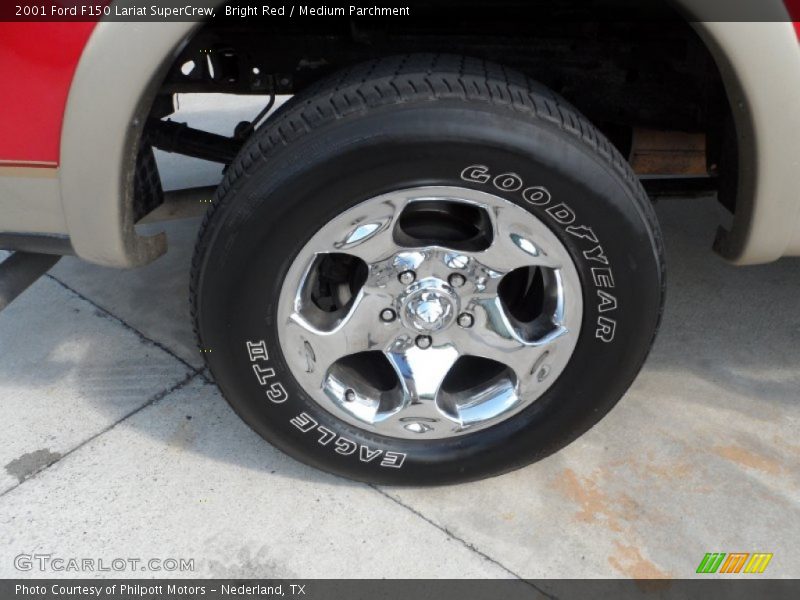 Bright Red / Medium Parchment 2001 Ford F150 Lariat SuperCrew