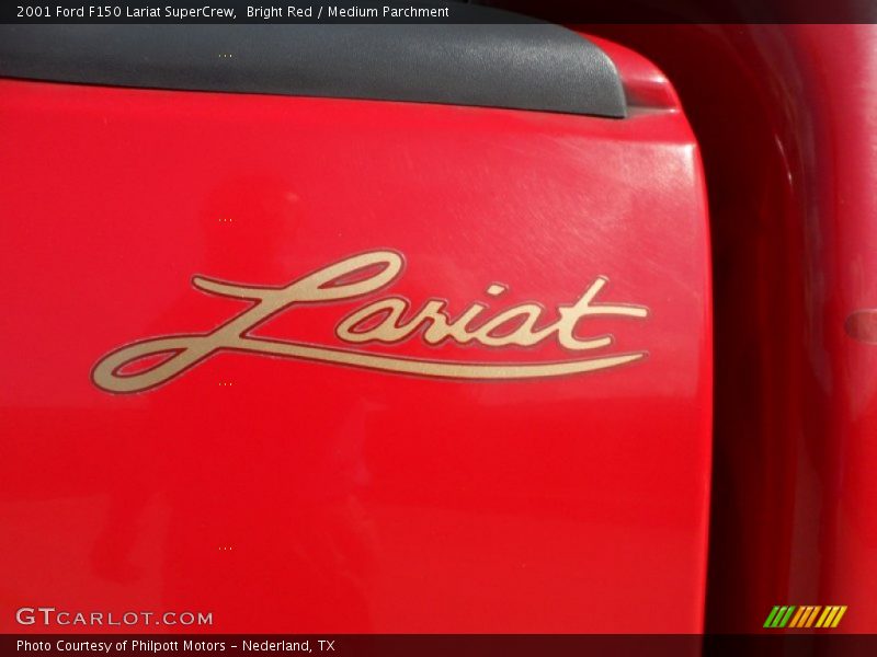 Bright Red / Medium Parchment 2001 Ford F150 Lariat SuperCrew