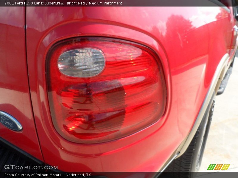 Bright Red / Medium Parchment 2001 Ford F150 Lariat SuperCrew