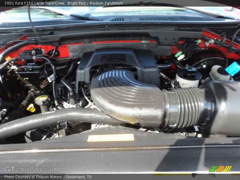 Bright Red / Medium Parchment 2001 Ford F150 Lariat SuperCrew