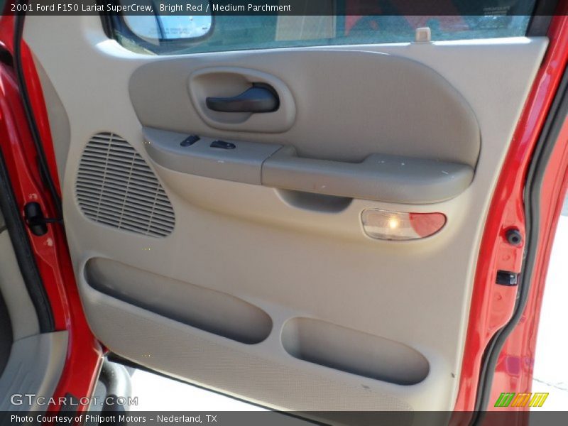 Bright Red / Medium Parchment 2001 Ford F150 Lariat SuperCrew