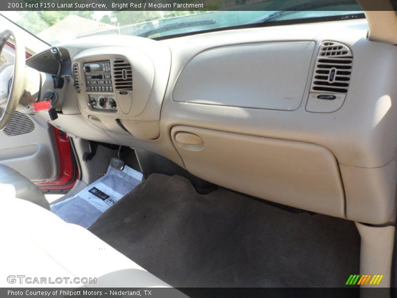 Bright Red / Medium Parchment 2001 Ford F150 Lariat SuperCrew