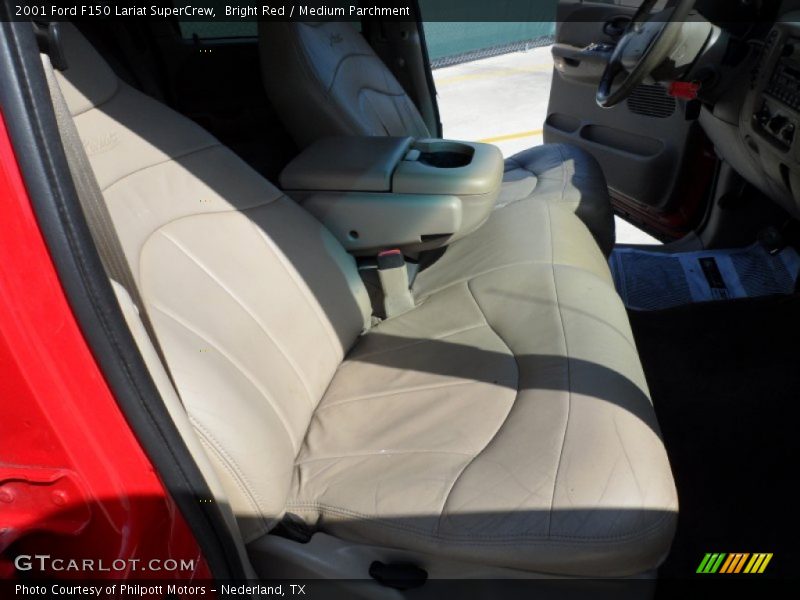 Bright Red / Medium Parchment 2001 Ford F150 Lariat SuperCrew