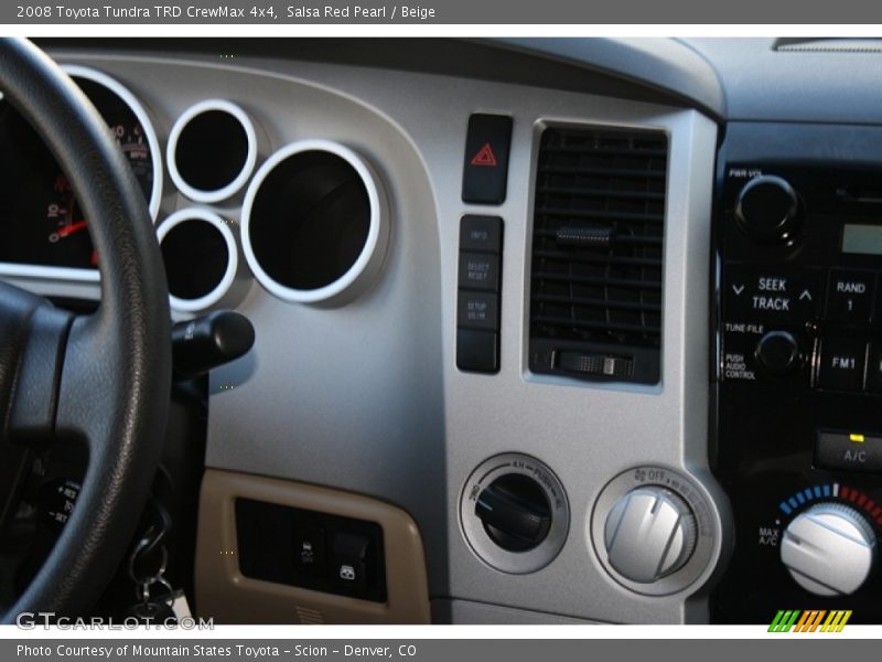Salsa Red Pearl / Beige 2008 Toyota Tundra TRD CrewMax 4x4
