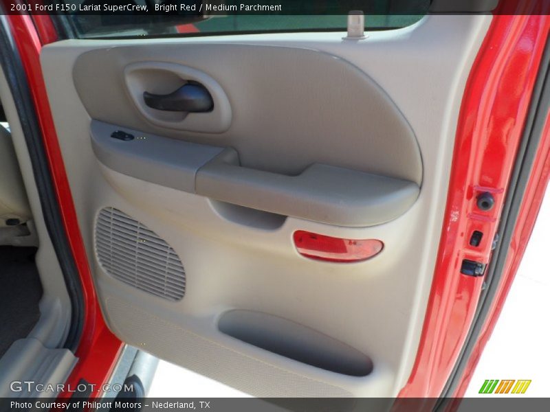 Bright Red / Medium Parchment 2001 Ford F150 Lariat SuperCrew