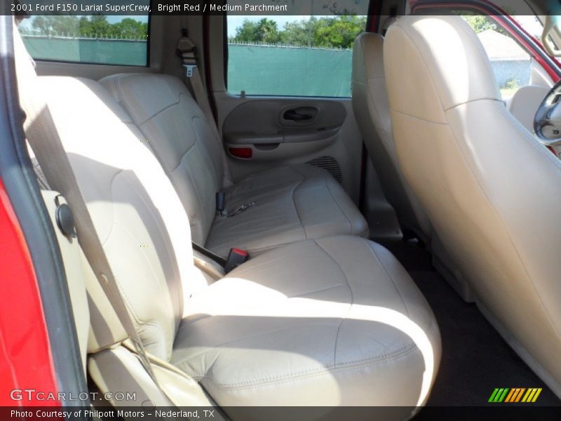 Bright Red / Medium Parchment 2001 Ford F150 Lariat SuperCrew