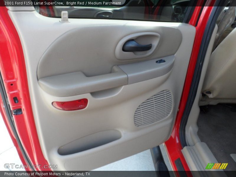 Bright Red / Medium Parchment 2001 Ford F150 Lariat SuperCrew