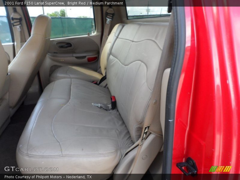 Bright Red / Medium Parchment 2001 Ford F150 Lariat SuperCrew