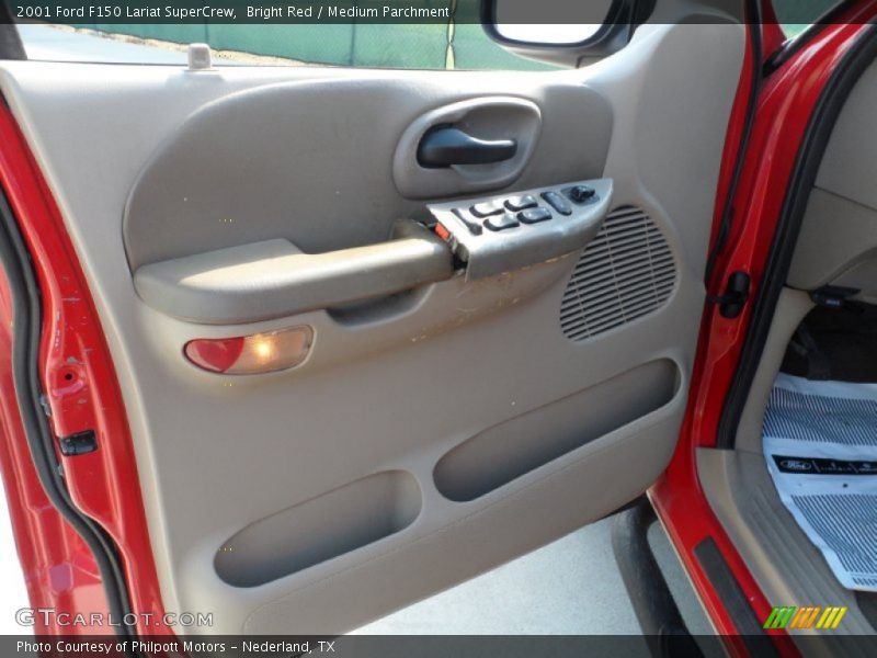 Bright Red / Medium Parchment 2001 Ford F150 Lariat SuperCrew