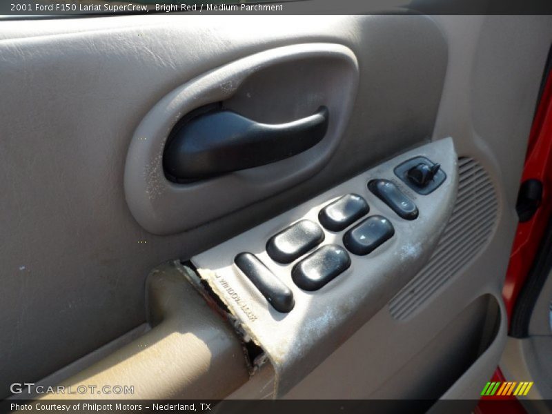 Bright Red / Medium Parchment 2001 Ford F150 Lariat SuperCrew