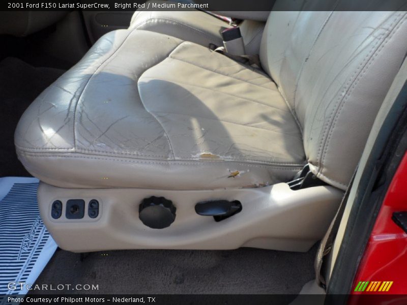 Bright Red / Medium Parchment 2001 Ford F150 Lariat SuperCrew