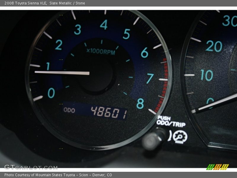 Slate Metallic / Stone 2008 Toyota Sienna XLE