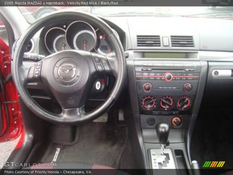Velocity Red Mica / Black/Red 2005 Mazda MAZDA3 s Hatchback