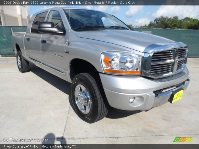 Bright Silver Metallic / Medium Slate Gray 2006 Dodge Ram 1500 Laramie Mega Cab 4x4
